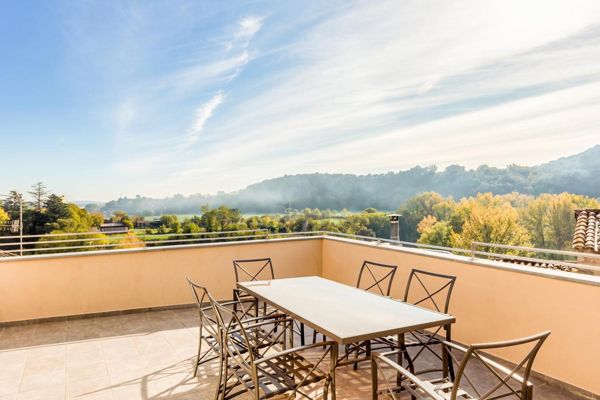 Can Cintet 3 Apartamento Con Terraza En Besalú Zewnętrze zdjęcie