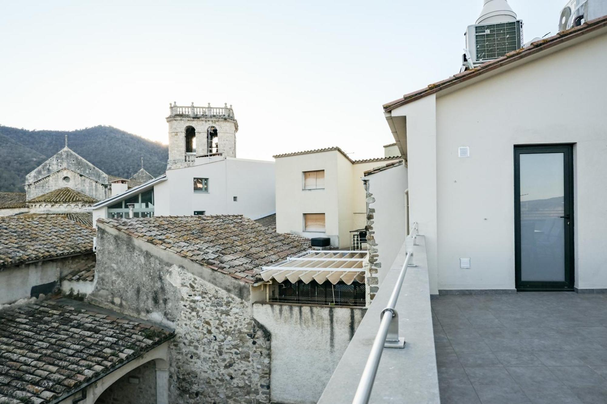 Can Cintet 3 Apartamento Con Terraza En Besalú Zewnętrze zdjęcie