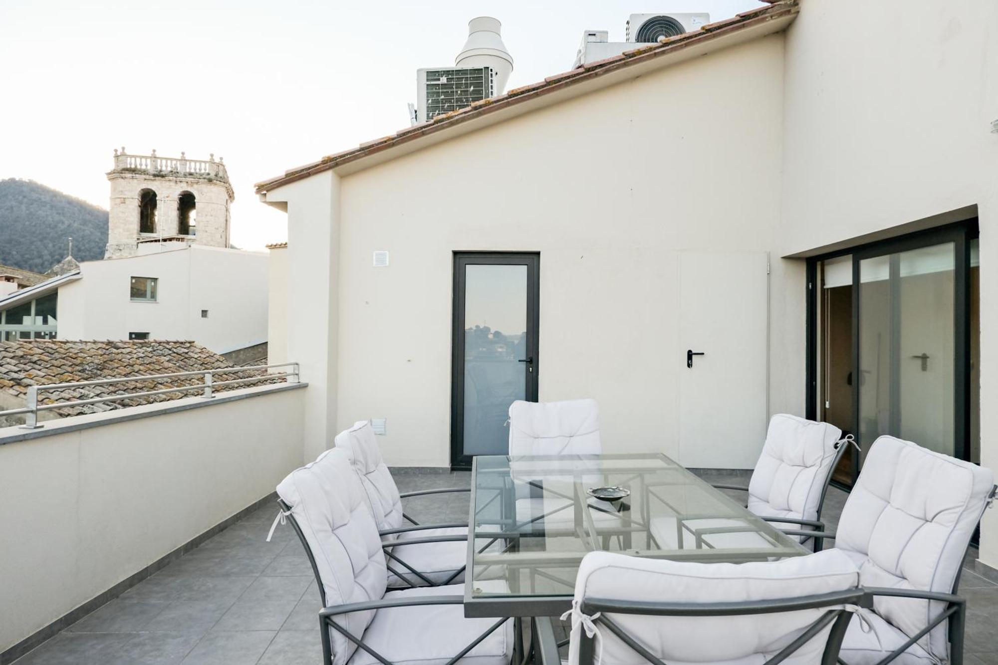 Can Cintet 3 Apartamento Con Terraza En Besalú Zewnętrze zdjęcie